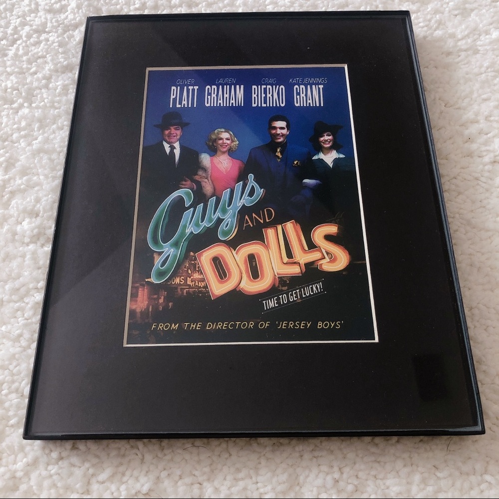 Guys and Dolls Poster in Frame